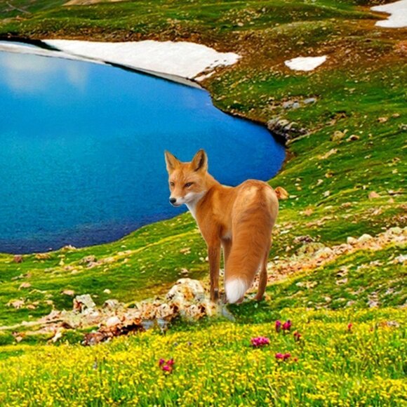 Landscape Architecture Nature Composite‎ Wall Art Fantasy Print - Picture 4 of 5